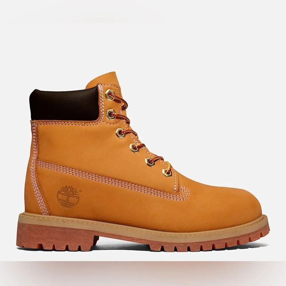 Timberland premium 6 in. Waterproof boot in wheat nubuck. Size 5.5